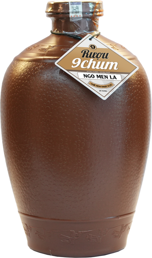 Chum sành 3 lít đựng rượu ngô men lá